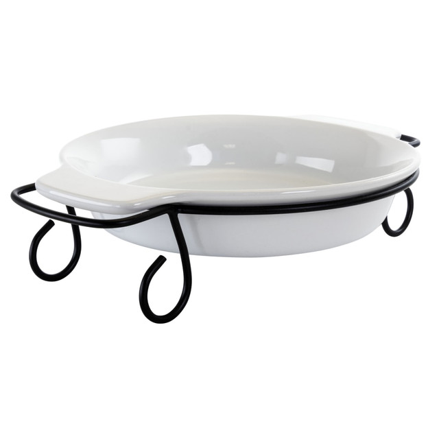 GIBSON OVERSEAS INC. 995112671M Gibson Elite Gracious Dining 2-Piece Stoneware Bakeware, White GIBSON OVERSEAS INC. 995112671M Gibson Elite Gracious Dining 2-Piece Stoneware Bakeware, White