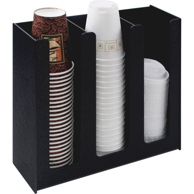 VERTIFLEX COMPANY VFPC1000 Vertiflex Cup And Lid Holder Organizer, For 32 Oz. Cups, Black VERTIFLEX COMPANY VFPC1000 Vertiflex Cup And Lid Holder Organizer, For 32 Oz. Cups, Black