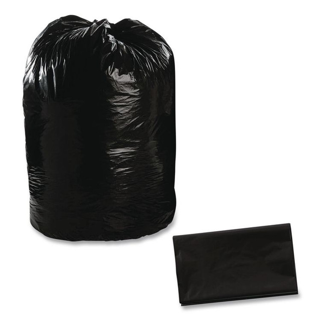 STOUT by Envision™ T5051B15 Total Recycled Content Plastic Trash Bags, 65 gal, 1.5 mil, 50" x 51", Black/Brown, 100/Carton