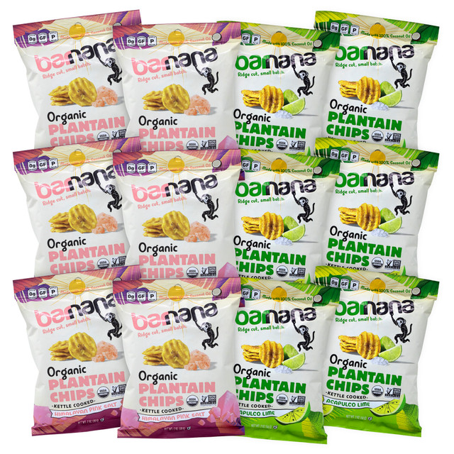 G&J HOLDINGS LLC 810050883801 Barnana Plantain Chips, 2 Oz, Pack Of 12 Bags G&J HOLDINGS LLC 810050883801 Barnana Plantain Chips, 2 Oz, Pack Of 12 Bags