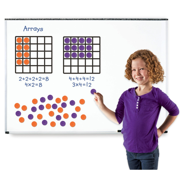 LEARNING RESOURCES, INC. Learning Resources 6648  Giant Magnetic Array Set, Skill Learning: Multiplication, Addition, Number, Ages 7 & Up, 52 Pieces