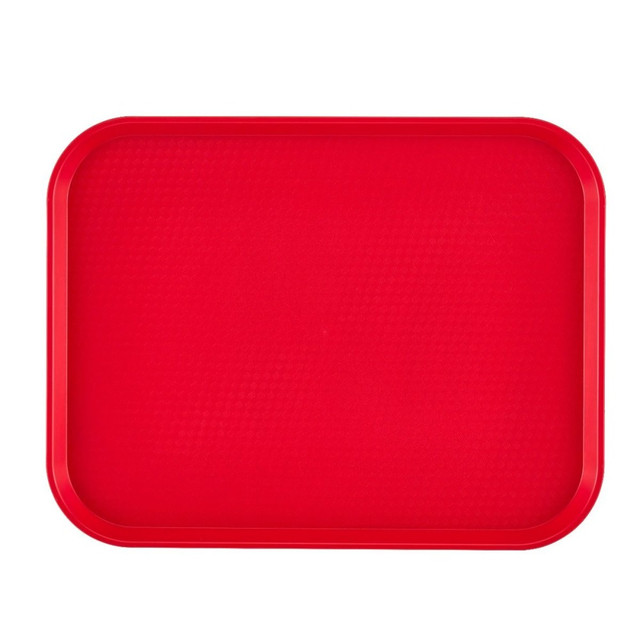 CAMBRO MFG. CO. IG1014FF163 Cambro Fast Food Trays, 10in x 14in, Red, Pack Of 24 Trays CAMBRO MFG. CO. IG1014FF163 Cambro Fast Food Trays, 10in x 14in, Red, Pack Of 24 Trays