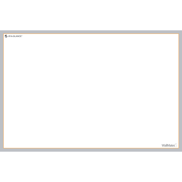 ACCO BRANDS USA, LLC AW601028 AT-A-GLANCE WallMates Self-Adhesive Non-Magnetic Dry-Erase Whiteboard Surface, 24in x 36in, White ACCO BRANDS USA, LLC AW601028 AT-A-GLANCE WallMates Self-Adhesive Non-Magnetic Dry-Erase Whiteboard Surface, 24in x 36in, White