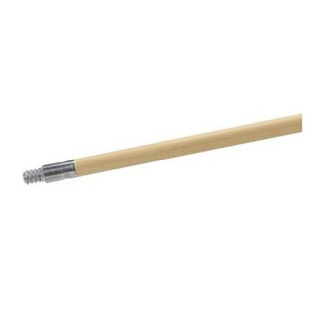 CARLISLE SANITARY MAINTENANCE PRODUCTS 4526700 Carlisle Wood Broom Handle With Threaded Metal Tip, 60in