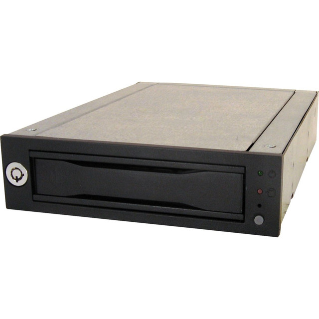 CRU 6600-6500-0500  Data Express DX115 DC Drive Enclosure - Black - 1 x Total Bay - 1 x 2.5in/3.5in Bay