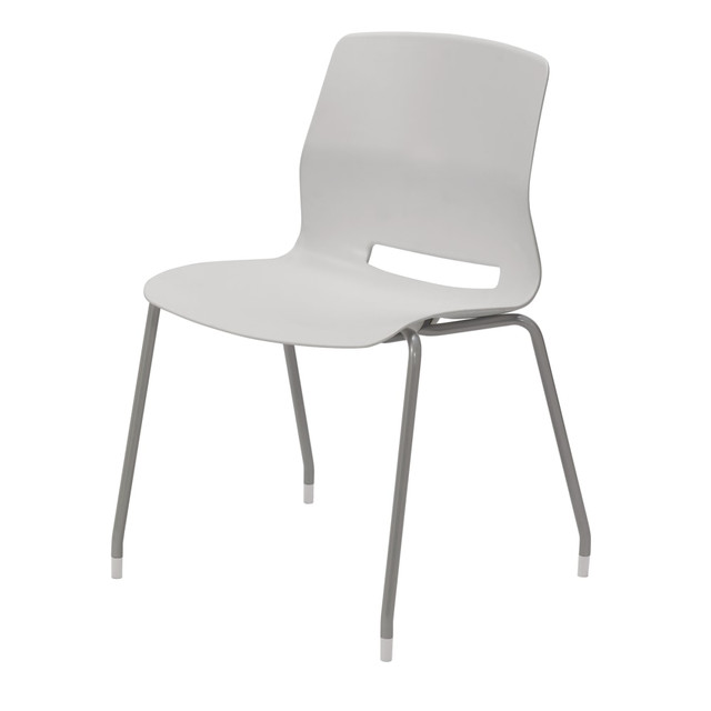 KENTUCKIANA FOAM INC 2700-SL-13 KFI Studios Imme Stack Chair, Light Gray/Silver