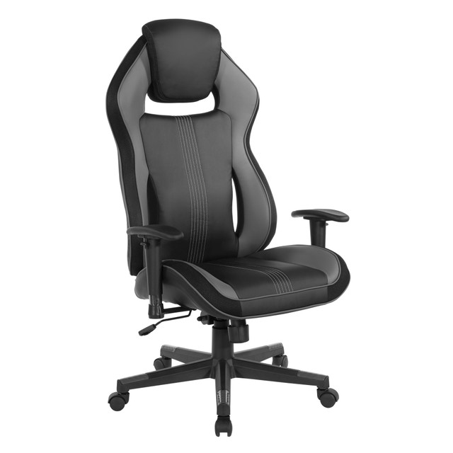 OFFICE STAR PRODUCTS Office Star BOA225-GRY  BOA II Gaming Chair, Gray