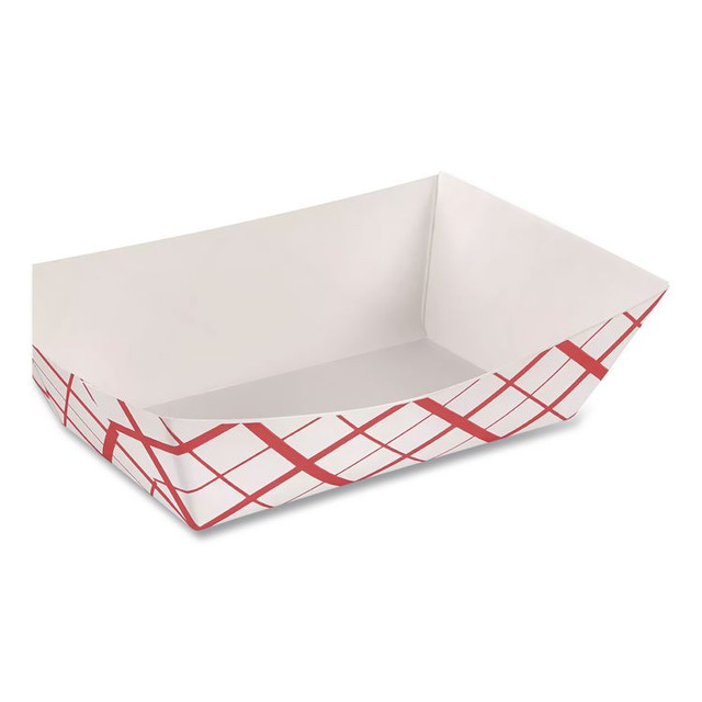 SOUTHERN CHAMPION TRAY SCT® 0425 Paper Food Baskets, 3 lb Capacity, 7.2 x 4.95 x 1.94, Red/White, Paper, 500/Carton