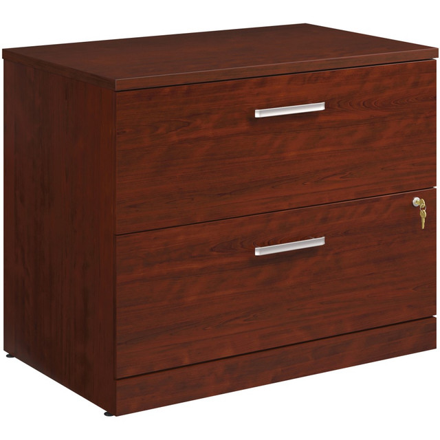SAUDER WOODWORKING CO. 426162 Sauder Affirm Commercial 35-7/16inW x 23-1/2inD Lateral 2-Drawer File Cabinet, Classic Cherry SAUDER WOODWORKING CO. 426162 Sauder Affirm Commercial 35-7/16inW x 23-1/2inD Lateral 2-Drawer File Cabinet, Classic Cherry