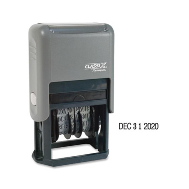 SHACHIHATA INC., (USA) Xstamper 40160  Economy Self-Inking 4-Year Dater - Date Stamp - Black - Plastic - 1 Each