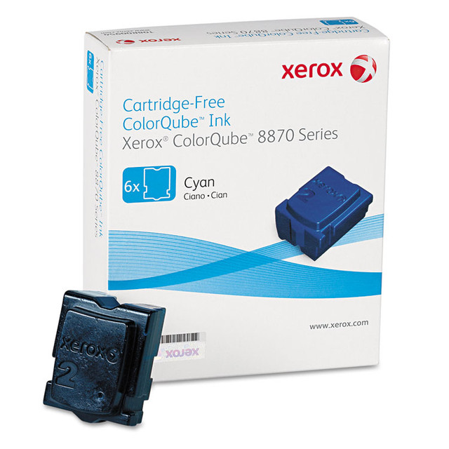 XEROX CORP. 108R00950 108R00950 Solid Ink Stick, 17,300 Page-Yield, Cyan, 6/Box