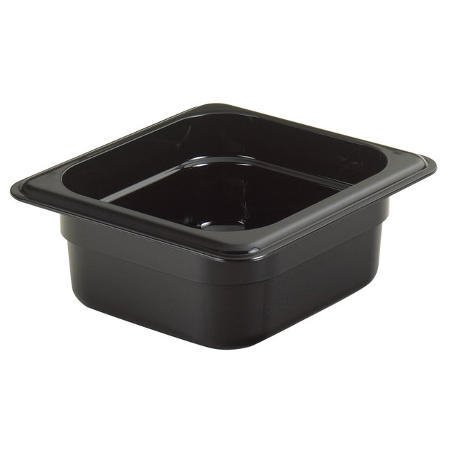 CAMBRO MFG. CO. 62HP110 Cambro H-Pan High-Heat GN 1/6 Food Pans, 2inH x 6-3/8inW x 6-15/16inD, Black, Pack Of 6 Pans CAMBRO MFG. CO. 62HP110 Cambro H-Pan High-Heat GN 1/6 Food Pans, 2inH x 6-3/8inW x 6-15/16inD, Black, Pack Of 6 Pans