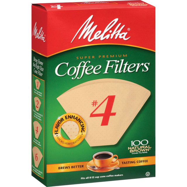 MELITTA USA 624602 Melitta Coffee Filters, Cone, No. 4, Pack Of 100 MELITTA USA 624602 Melitta Coffee Filters, Cone, No. 4, Pack Of 100