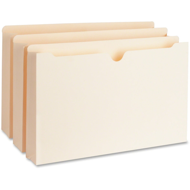 SP RICHARDS 65803 Business Source Straight Tab Cut Legal Recycled File Pocket - 8 1/2in x 14in - 2in Expansion - Manila - 10% Recycled - 50 / Box SP RICHARDS 65803 Business Source Straight Tab Cut Legal Recycled File Pocket - 8 1/2in x 14in - 2in Expansion - Manila - 10% Recycled - 50 / Box