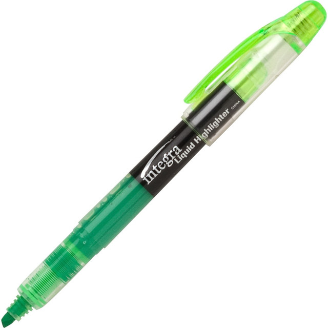 INTEGRA INC 33314 Integra Liquid Highlighters - Chisel Marker Point Style - Green INTEGRA INC 33314 Integra Liquid Highlighters - Chisel Marker Point Style - Green