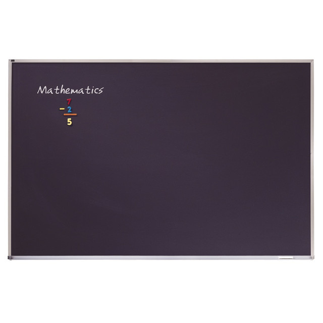 ACCO BRANDS USA, LLC PCA304B Quartet Education Magnetic Porcelain Chalkboard, 48in x 36in, Black Aluminum Frame