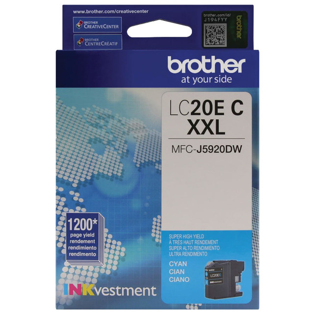 Compatible Brother models: MFC : MFC-J775DW, MFC-J775DW L, MFC-J775DW XL, MFC-J985DW US Model, MFC-J985DW XL, MFC-J5920DW US Model.  .    Brother offers an environmentally responsible way for customers to dispose of Brother Genuine cartridges.  Brother Genuine ink produces rich, vibrant prints that withstand the test of time.  Professional inkjet print quality you can consistently rely on for 1200 pages.  Spend Less for More Pages with Super High Yield INKvestment cartridges.  Intelligently engineered to work in seamless unison with your Brother printer.  Brother Genuine LC20EC INKvestment Super High Yield Cyan Ink Cartridge.  Yields up to 1,200 pages.  GREENGUARD certified - certified for low chemical emissions: UL.COM/GG - UL 2818. Ranked in two tiers: Certified and Gold.  Less harsh chemicals - made with fewer harsh chemicals, or safer chemicals than typical alternatives, helping  reduce your use of and exposure to substances that may be more harmful to your health and the environment.  Helps Avoid Waste - Designed for extended use, helping reduce or eliminate material use and potentially save money.  Recycling solution - designed to encourage recycling, helping you divert materials from landfill.