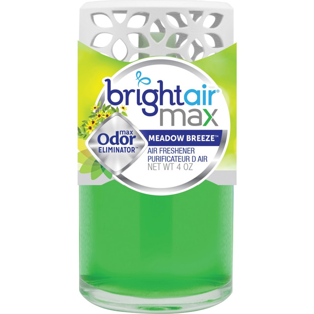 BRIGHT AIR 900441  Max Odor Eliminator Gel, Meadow Breeze, 4 Oz
