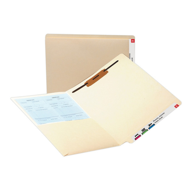 SMEAD MFG CO 34100 Smead End-Tab Pocket Folders With Fastener, Letter Size, Manila, Box Of 50 SMEAD MFG CO 34100 Smead End-Tab Pocket Folders With Fastener, Letter Size, Manila, Box Of 50