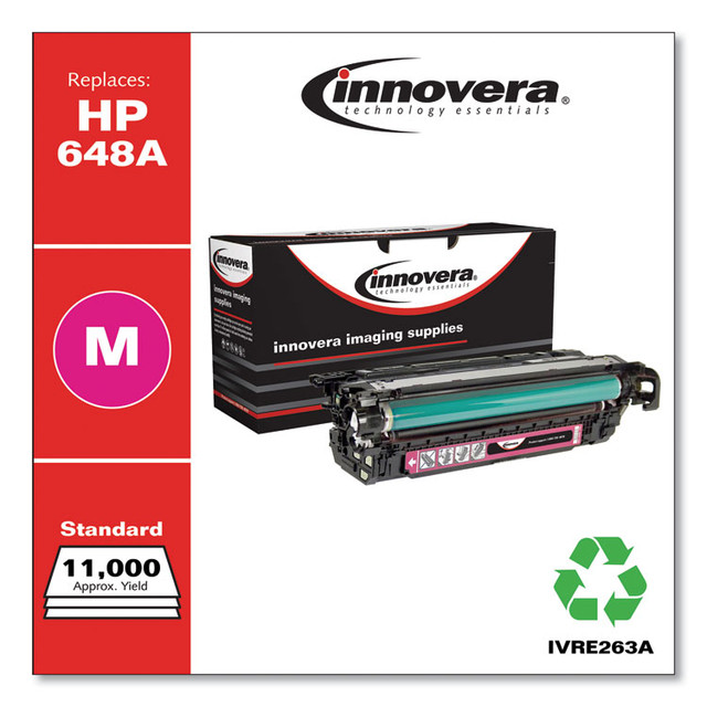INNOVERA E263A Remanufactured Magenta Toner, Replacement for 648A (CE263A), 11,000 Page-Yield