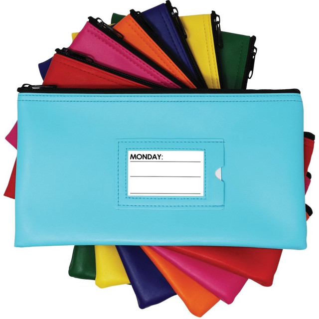 PRISMSPORT LLC NDS9-1222 Nadex Coins 7 Day Bank Deposit Bags, Mulitcolor - 11in Width x 6in Length - Neon - Faux Leather - 7 - Cash, Coin, Document, Receipt, Office Supplies, Map, School Supplies, Jewelry PRISMSPORT LLC NDS9-1222 Nadex Coins 7 Day Bank Deposit Bags, Mulitcolor - 11in Width x 6in Length - Neon - Faux Leather - 7 - Cash, Coin, Document, Receipt, Office Supplies, Map, School Supplies, Jewelry