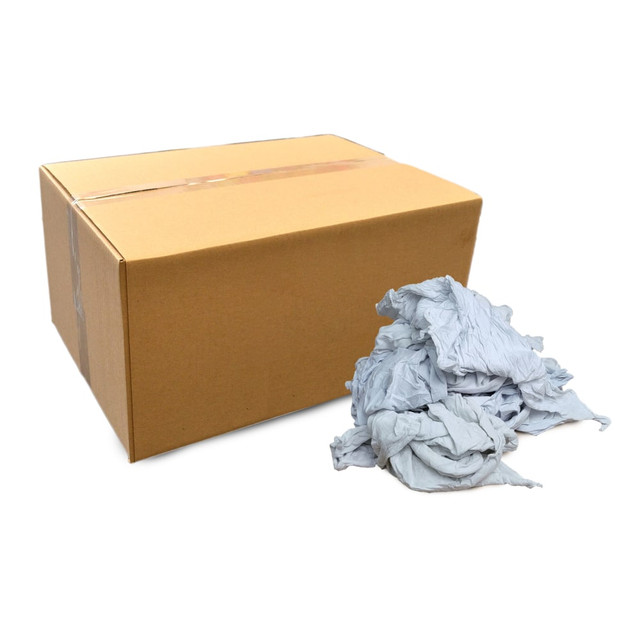 R&R TEXTILE MILLS INC 99008-50 Pro-Clean Basics Smooth Jersey T-shirt Rags, Assorted Sizes, White, 50-Lb Box R&R TEXTILE MILLS INC 99008-50 Pro-Clean Basics Smooth Jersey T-shirt Rags, Assorted Sizes, White, 50-Lb Box