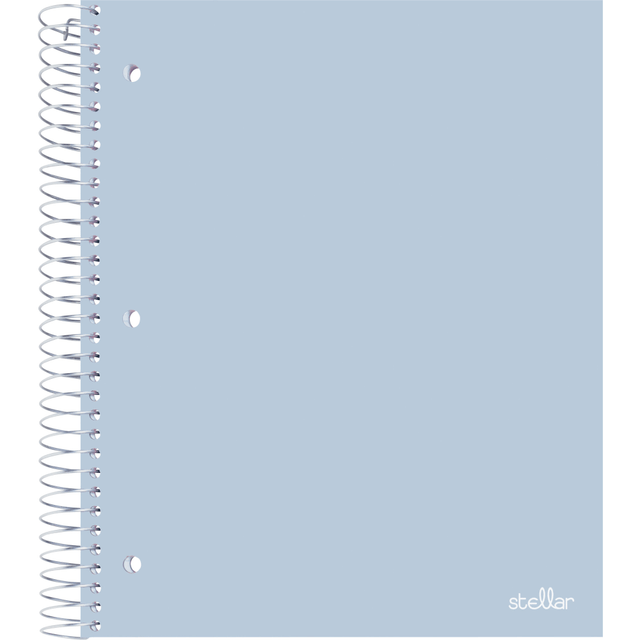 OFFICE DEPOT ODDI-STLCR-BLU Brand Stellar Poly Notebook, 8-1/2in x 11in, 5 Subject, College Ruled, 200 Sheets, Baby Blue OFFICE DEPOT ODDI-STLCR-BLU Brand Stellar Poly Notebook, 8-1/2in x 11in, 5 Subject, College Ruled, 200 Sheets, Baby Blue