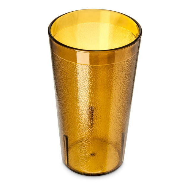 CARLISLE FOODSERVICE PRODUCTS, INC. CL521213 Carlisle Stackable SAN Plastic Tumblers, 12 Oz, Amber, Pack Of 72