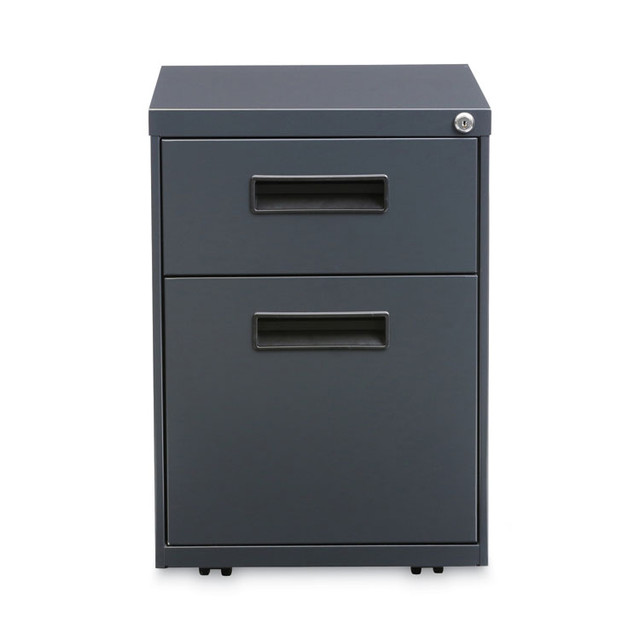 ALERA PABFCH File Pedestal, Left or Right, 2-Drawers: Box/File, Legal/Letter, Charcoal, 14.96" x 19.29" x 21.65"