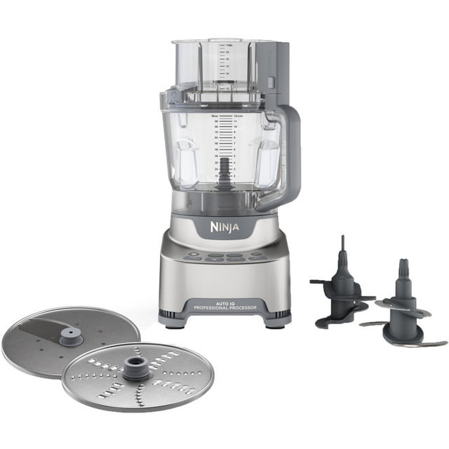 SHARK/NINJA NF701 Ninja Professional XL 12-Cup 5-Speed Food Processor, Platinum Silver