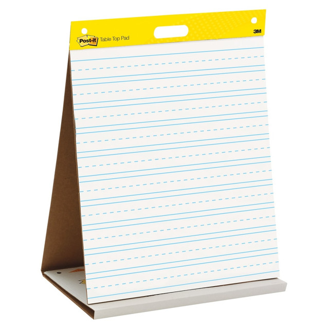 3M CO 563PRL Post-it Super Sticky Easel Pad, 20 in x 23 in, 1 Pad, 20 Sheets/Pad, Primary Ruled, Great for Virtual Teachers and Students, White 3M CO 563PRL Post-it Super Sticky Easel Pad, 20 in x 23 in, 1 Pad, 20 Sheets/Pad, Primary Ruled, Great for Virtual Teachers and Students, White