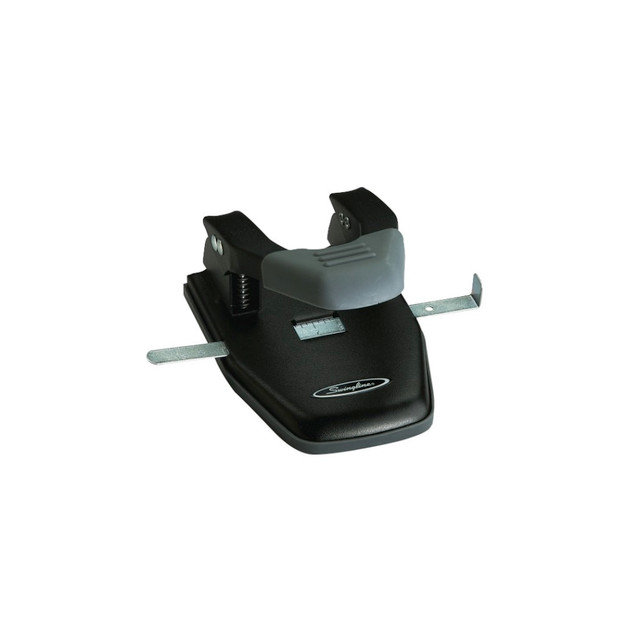 ACCO BRANDS USA, LLC A7074050 Swingline Comfort Handle 2-Hole Punch, Black/Gray