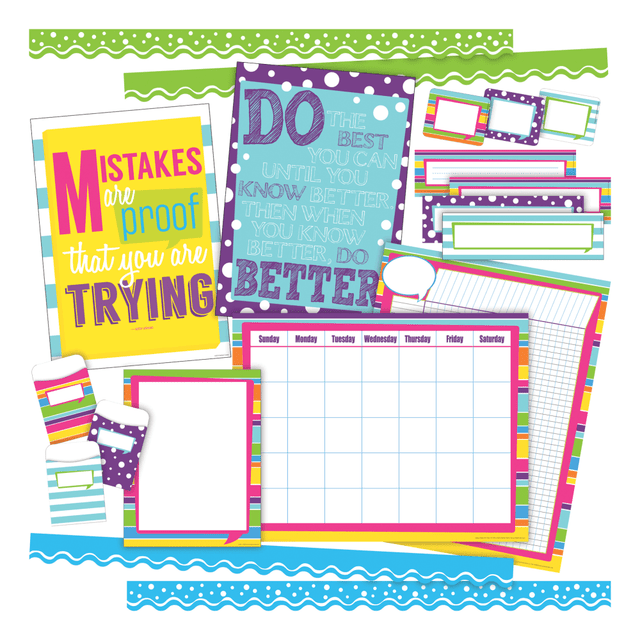 BARKER CREEK PUBLISHING, INC. BCP3518 Barker Creek Happy Curated Collection Bulletin Board Set, Multicolor BARKER CREEK PUBLISHING, INC. BCP3518 Barker Creek Happy Curated Collection Bulletin Board Set, Multicolor