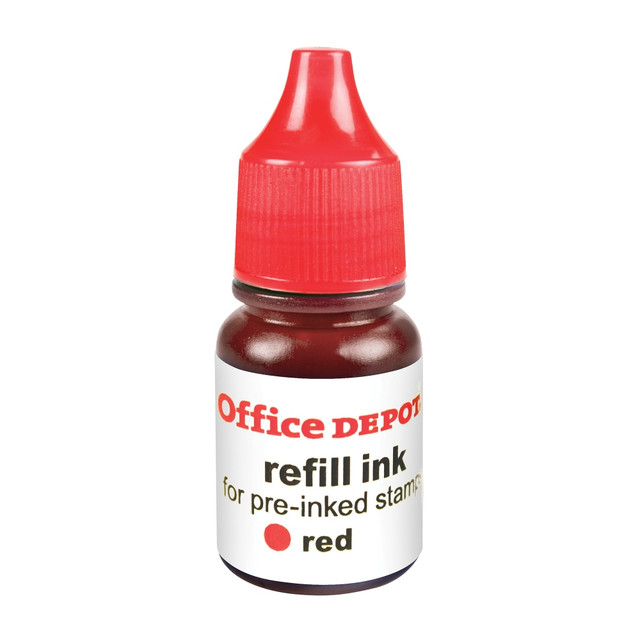 OFFICE DEPOT 032520 Brand Pre-Ink Refill Ink, Red, Pack Of 2 Refills OFFICE DEPOT 032520 Brand Pre-Ink Refill Ink, Red, Pack Of 2 Refills