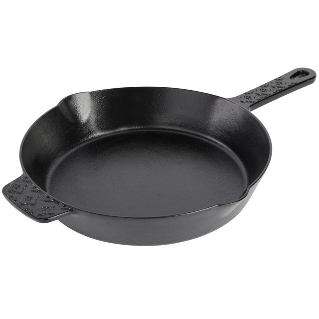 GIBSON OVERSEAS INC. 995118443M Spice by Tia Mowry Savory Saffron Pre-Seasoned Cast Iron Skillet, 10in, Black