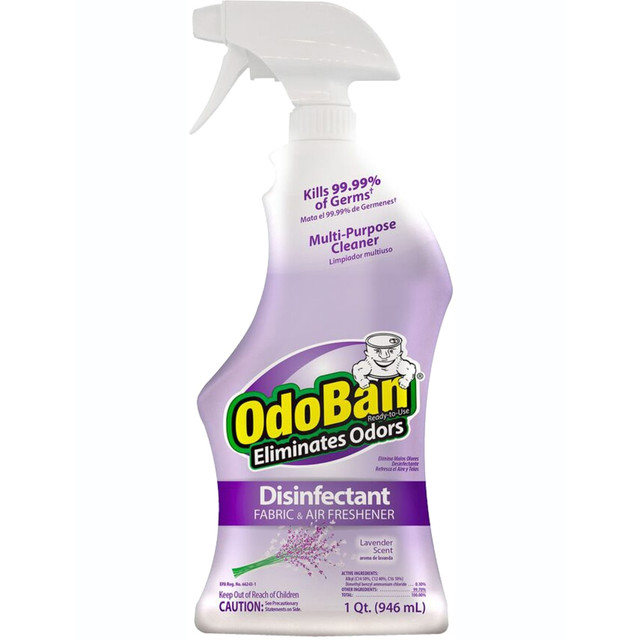 CLEAN CONTROL CORPORATION 910101-Q6 OdoBan Odor Eliminator Disinfectant Spray, Lavender Scent, 32 Oz Bottle