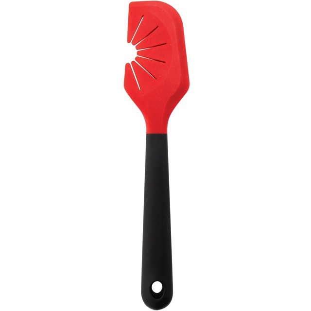 STARFRIT USA INC 092959-006-0000 Starfrit Silicone Spatula With Whisk Cleaner, Red