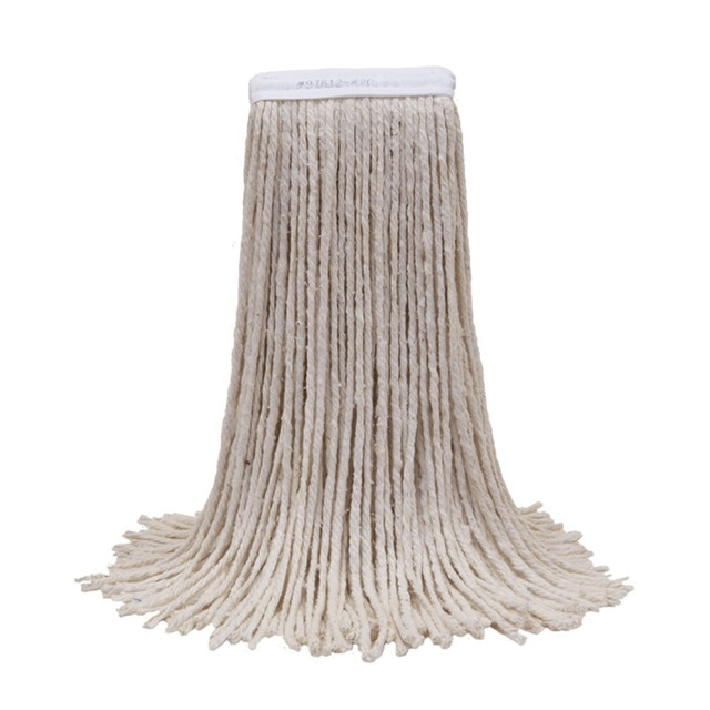 DIVERSEY 97614V Ocedar Commercial Economy Cut-End Mop Heads, Large #32, White, Case Of 12 Mop Heads