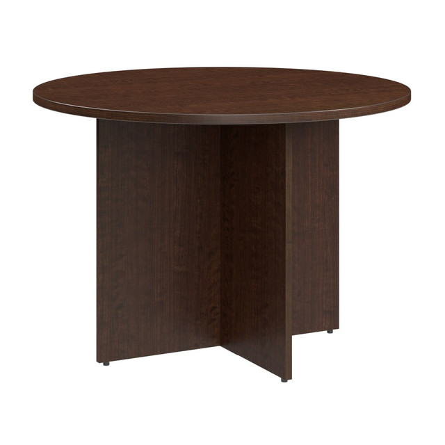 BUSH INDUSTRIES INC. 99TB42RMR Bush Business Furniture Round Conference Table with Wood Base, 42inW, Mocha Cherry, Standard Delivery BUSH INDUSTRIES INC. 99TB42RMR Bush Business Furniture Round Conference Table with Wood Base, 42inW, Mocha Cherry, Standard Delivery