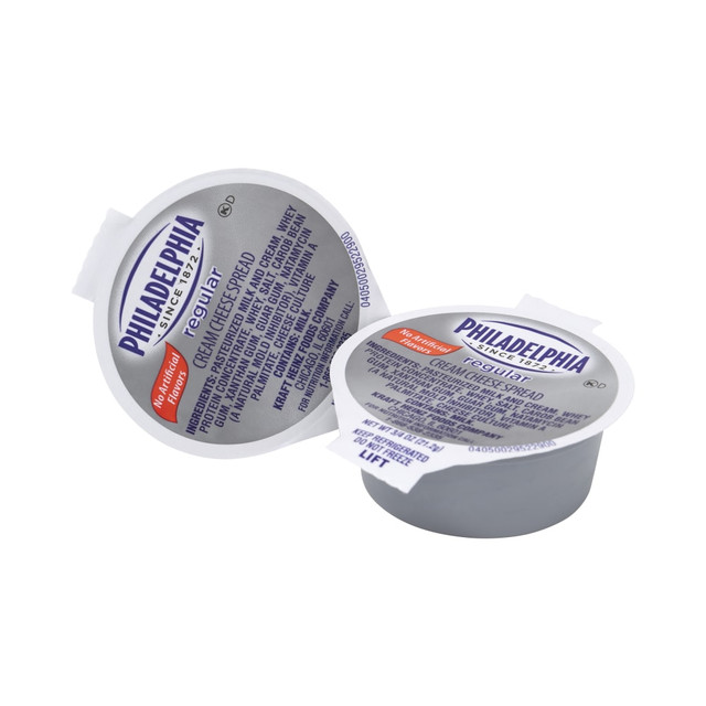 KRAFT HEINZ FOODS COMPANY 610898 Philadelphia Cream Cheese Cups, 0.75 Oz, Box Of 50 Cups