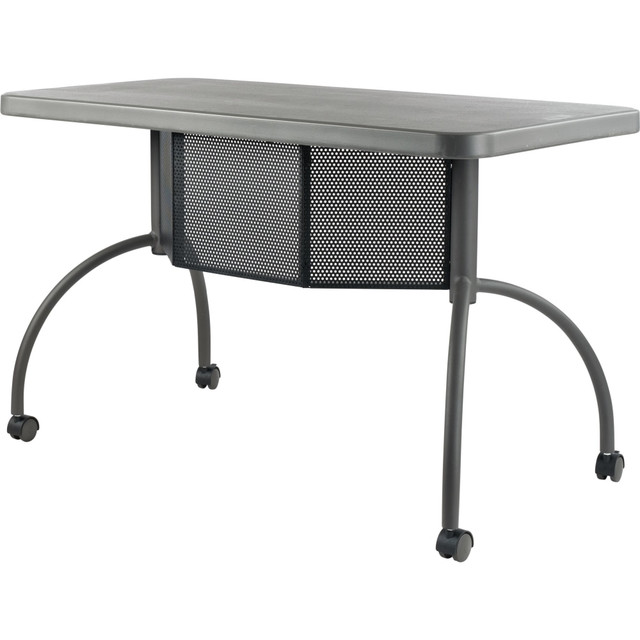 OKLAHOMA SOUND CORPORATION TWPD/1 National Public Seating Oklahoma Sound Teachers WorkPod Desk, 30inH x 24inW x 48inD, Charcoal Slate