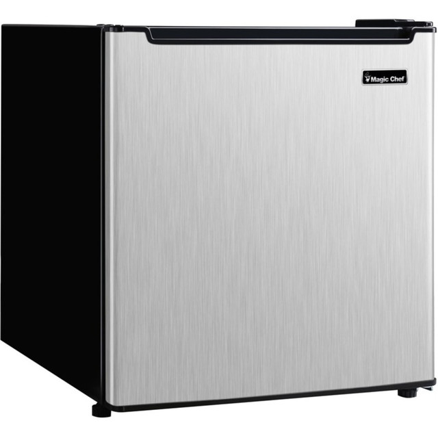 MAGIC CHEF MCAR170STE  1.7 cu. ft. Mini Refrigerator - 1.70 ft³ - Auto-defrost - Reversible - 1.70 ft³ Net Refrigerator Capacity - 245 kWh per Year