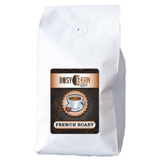 BUSY BEAN COFFEE, INC 20003 Hoffman Busy Bean Whole Bean Coffee, French Vanilla, Dark Roast, 5 Lb, Pack Of 2 Bags