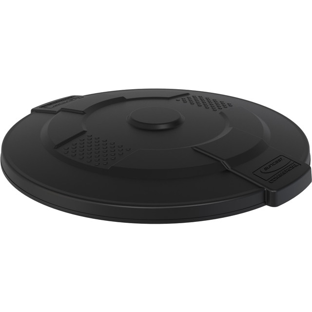 SUNCAST CORPORATION TCU55GLIDD Suncast Commercial Utility Trash Can Lid, 55 Gallon, Black SUNCAST CORPORATION TCU55GLIDD Suncast Commercial Utility Trash Can Lid, 55 Gallon, Black