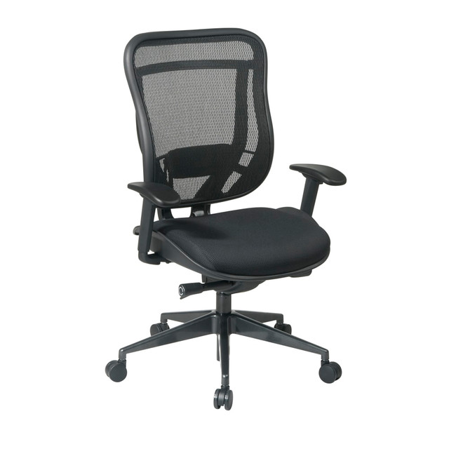 OFFICE STAR PRODUCTS Office Star 818-31G9C18P  SPACE Big & Tall High-Back Mesh Chair, Black/Gunmetal