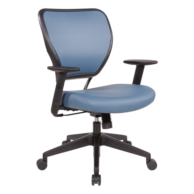 OFFICE STAR PRODUCTS 5500D-R105 Office Star Space Seating 55 Series Antimicrobial Task Chair, Blue