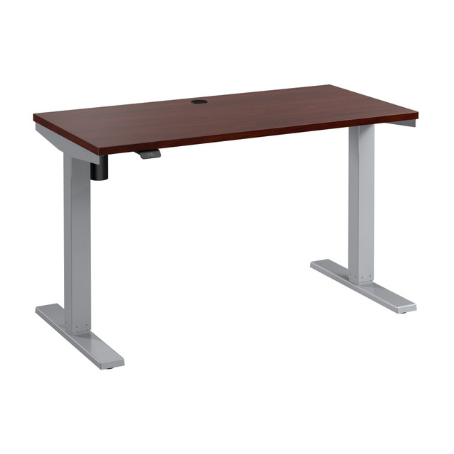 BUSH INDUSTRIES INC. M4S4824HCSK Move 40 Series by Bush Business Furniture Electric 48inW Height-Adjustable Standing Desk, 48in x 24in, Hansen Cherry/Cool Gray Metallic, Standard Delivery BUSH INDUSTRIES INC. M4S4824HCSK Move 40 Series by Bush Business Furniture Electric 48inW Height-Adjustable Standing Desk, 48in x 24in, Hansen Cherry/Cool Gray Metallic, Standard Delivery