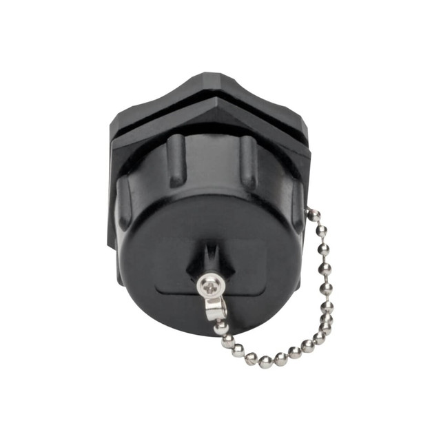 TRIPP LITE N206-BC01-IND  RJ45 Bulkhead Coupler for Cat5/Cat6, Female to Female, Shielded, Industrial, Dust Cap - IP68, TAA - Modular insert (coupling) - outdoor - CAT 6 - RJ-45 - black - TAA Compliant