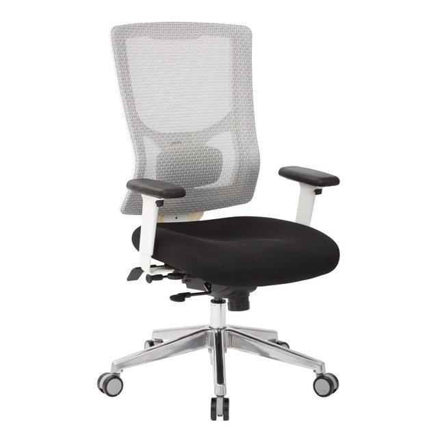 OFFICE STAR PRODUCTS 95672-3M Office Star ProGrid Mesh Mid-Back Managers Chair, White/Black OFFICE STAR PRODUCTS 95672-3M Office Star ProGrid Mesh Mid-Back Managers Chair, White/Black