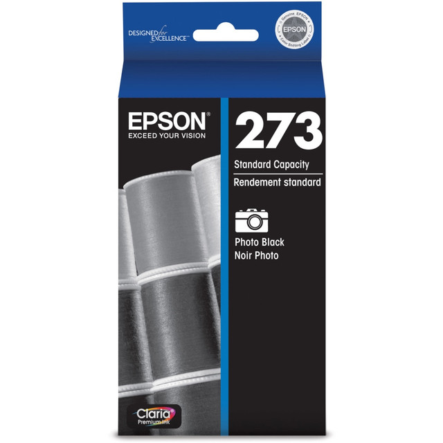 EPSON AMERICA INC. T273120-S Epson 273 Claria Premium Photo Black Ink Cartridge, T273120-S